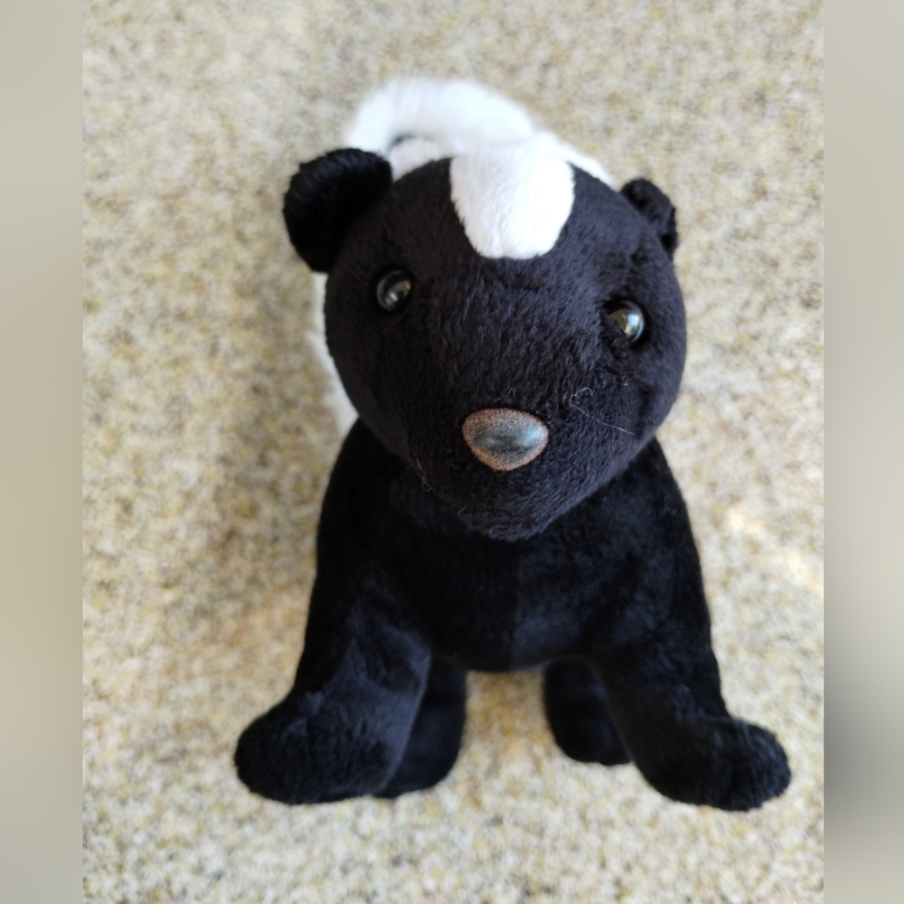 ✓Tiger Tale Toys Skunk skunky black and white Plush standing realistic - Picture 4 of 9
